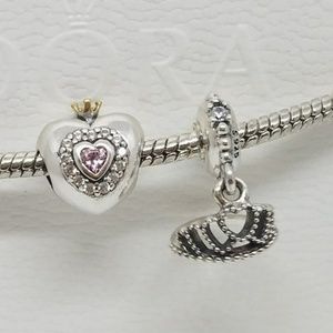 Pandora Pink 'Princess Heart' & Crown tiara